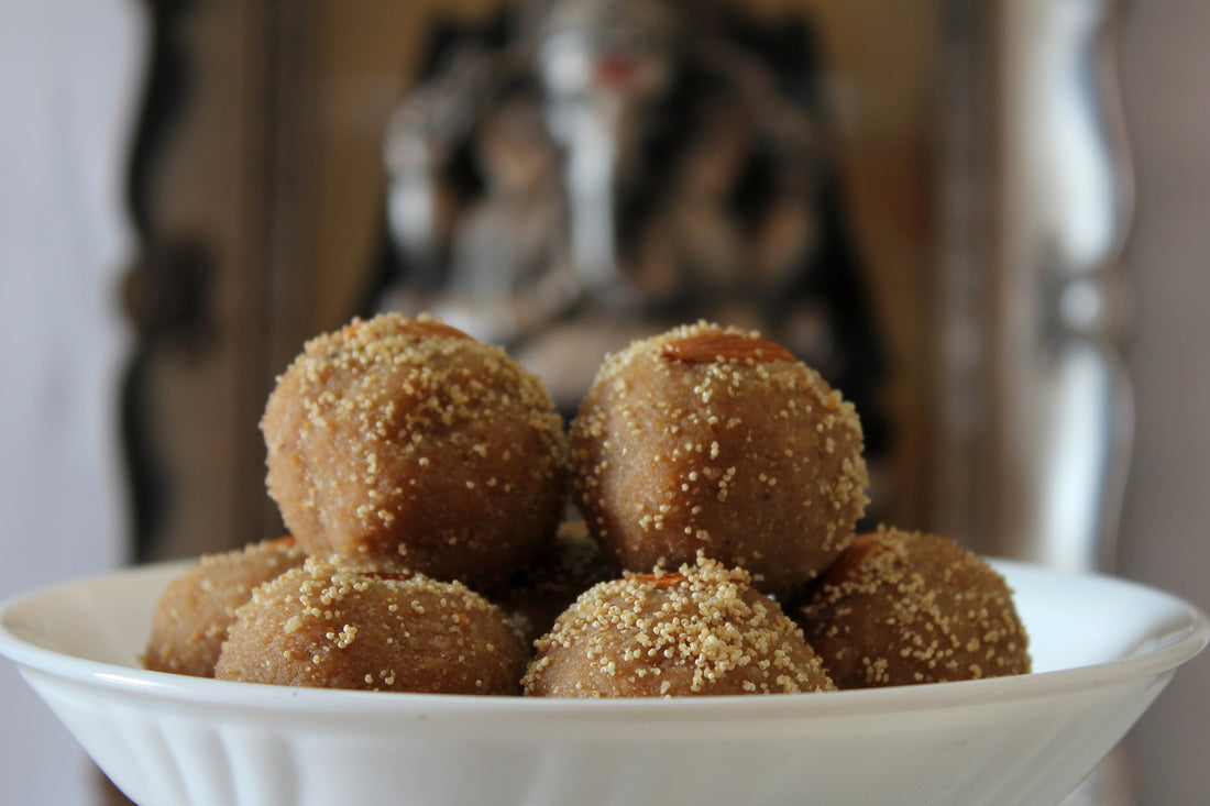 Churma laddu for healthy diet.